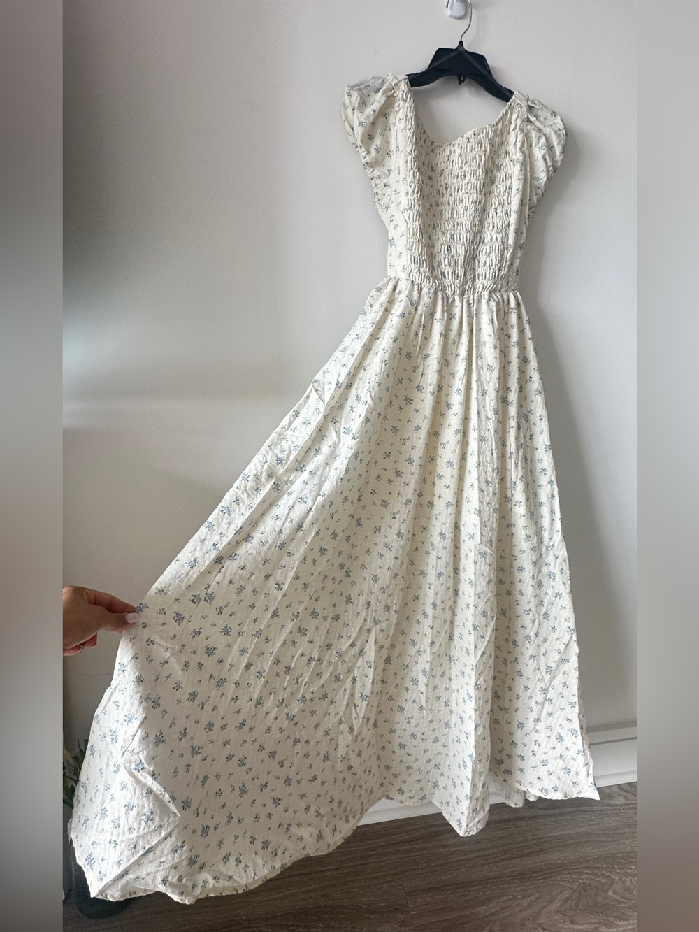 HYFVE Cream Dress with Blue Floral Print - Picture 12 of 12